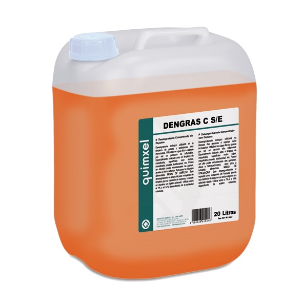 DENGRAS C S/E. Desengrasante concentrado sin espuma garrafa 20 L.                                                                                                                                                                                